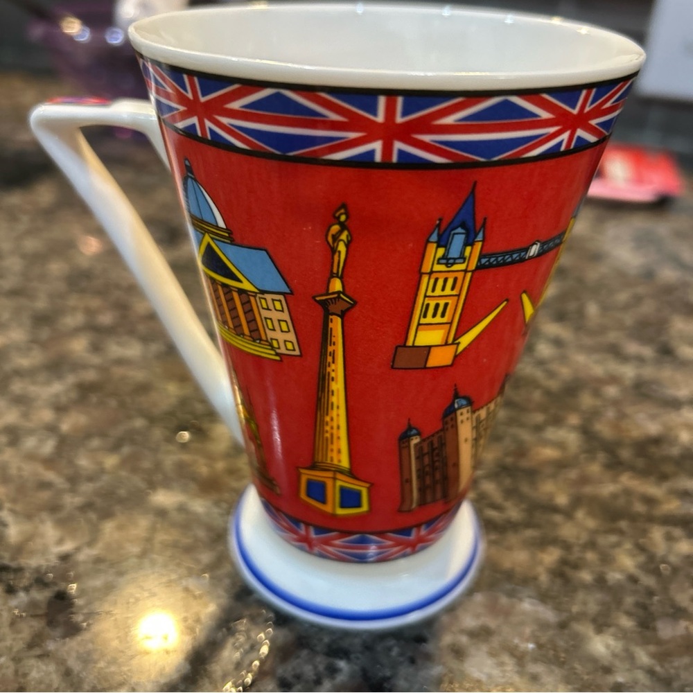 Red London Themed Mug